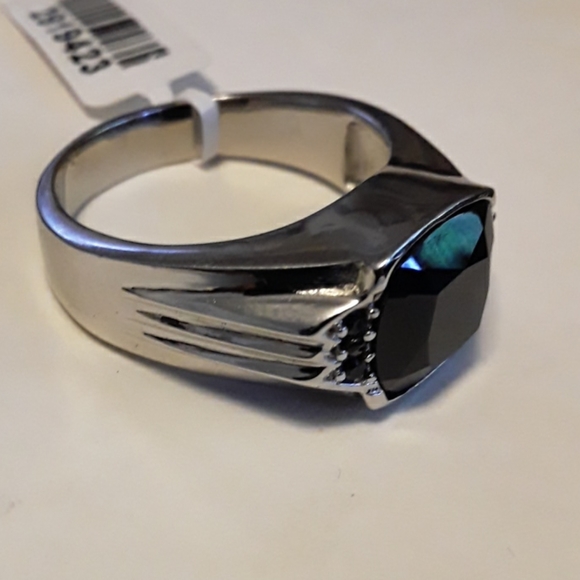 Black spinel men's ring - Picture 3 of 3
